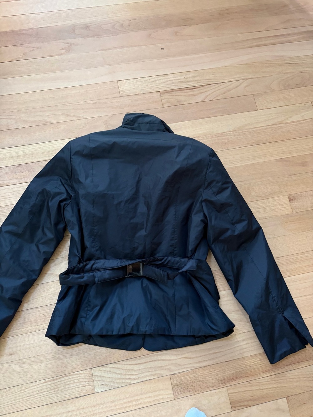 Classic Black Women's Nylon Blazer Jacket - Talbots size 10 - Picture 4 of 4